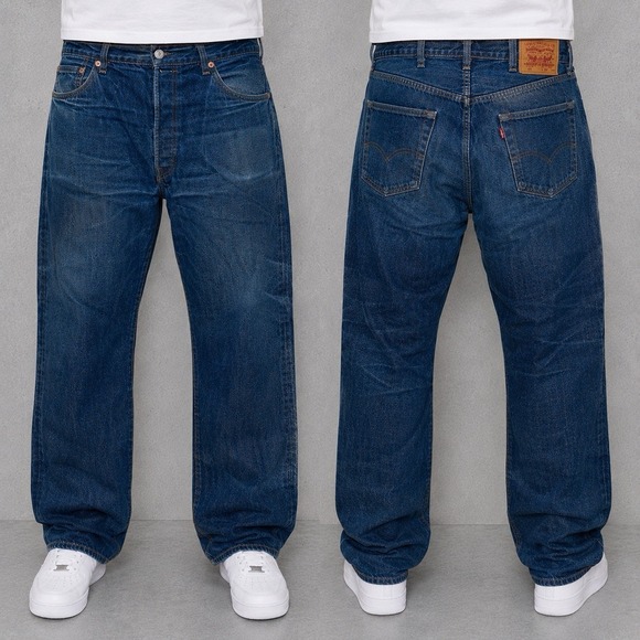 Levi's Other - Levi's 501 Jeans Men's 38x32 (38x30) Blue Straight Leg Button Fly Denim Pants